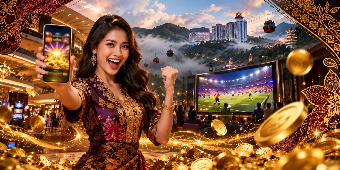 100judi mobile app for Android with a batik-inspired casino interface